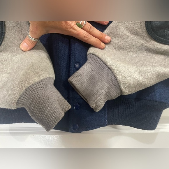 VINTAGE Trucking LTD CANADA Wool & Leather SPORTSWEAR BOMBER JACKETS Sz Large - Picture 9 of 15